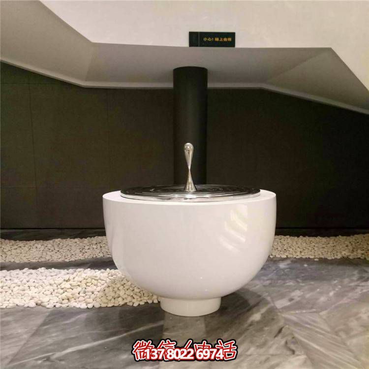 不銹鋼水滴圓盤雕塑，玻璃鋼景觀裝飾