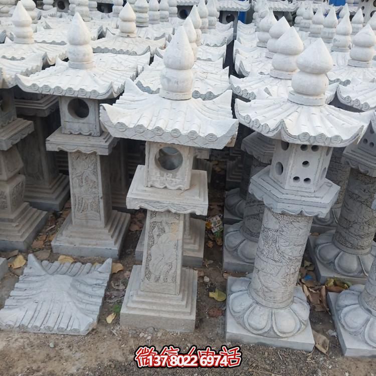 精美手工雕刻青石中式石燈擺件，打造完美園林裝飾