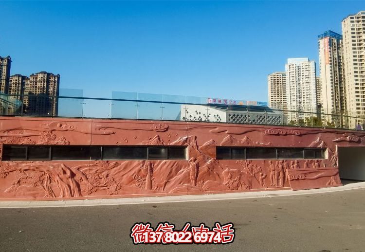絢麗藝術空間，創意戶外浮雕銅雕影壁壁畫雕塑