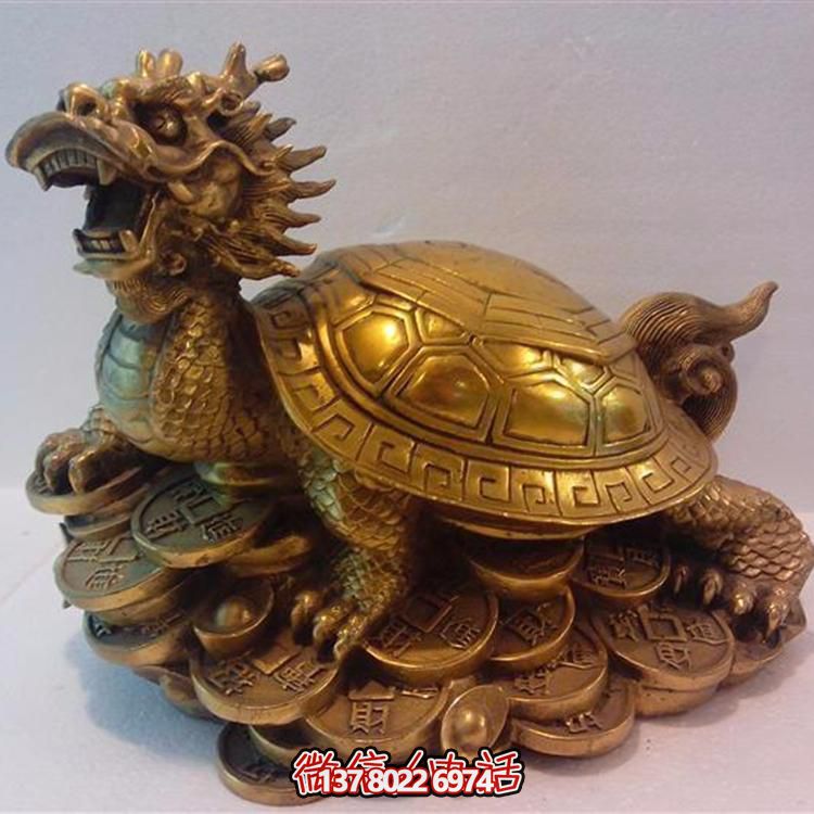 精美大型銅雕龍龜擺件，點綴您的庭院與公司寺廟