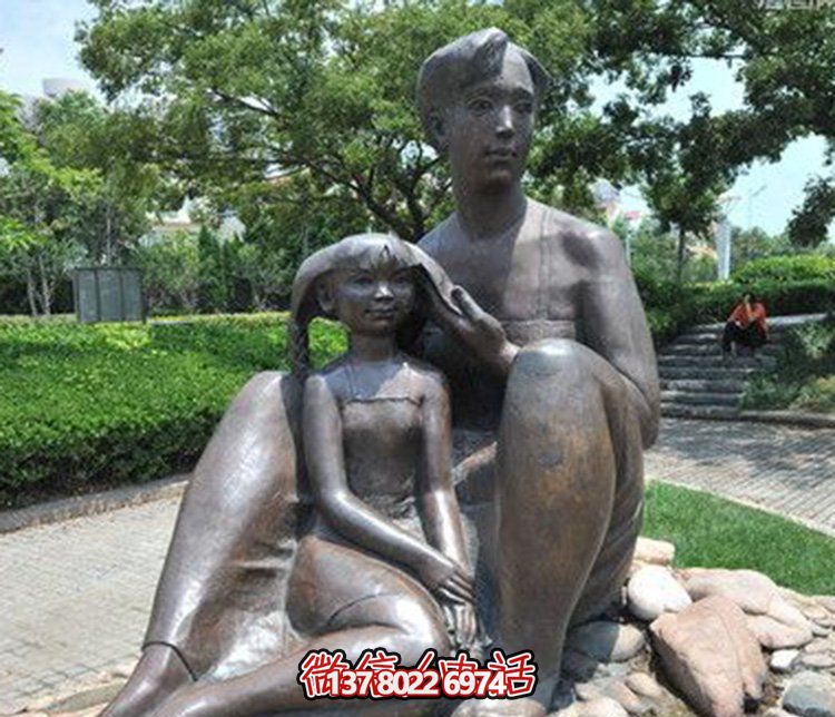 母女情深銅雕塑，傳承傳統(tǒng)文化