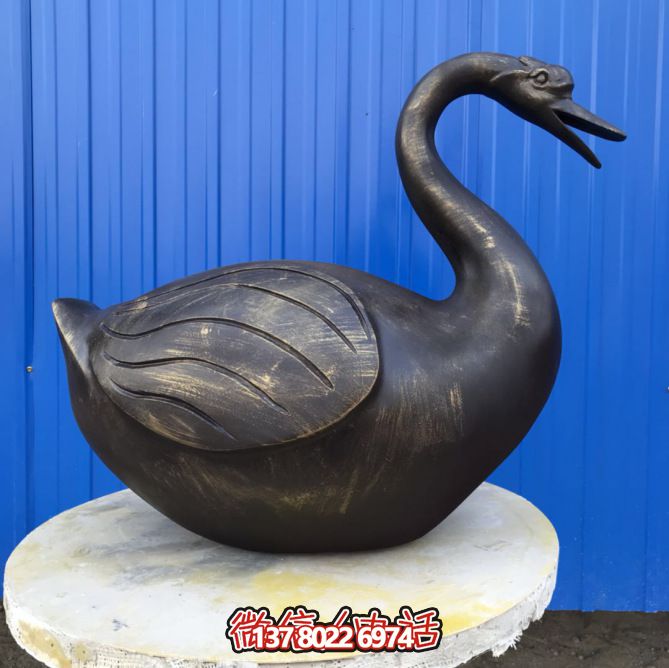 不銹鋼雕塑，休息時讓湖邊更美麗——天鵝雕塑