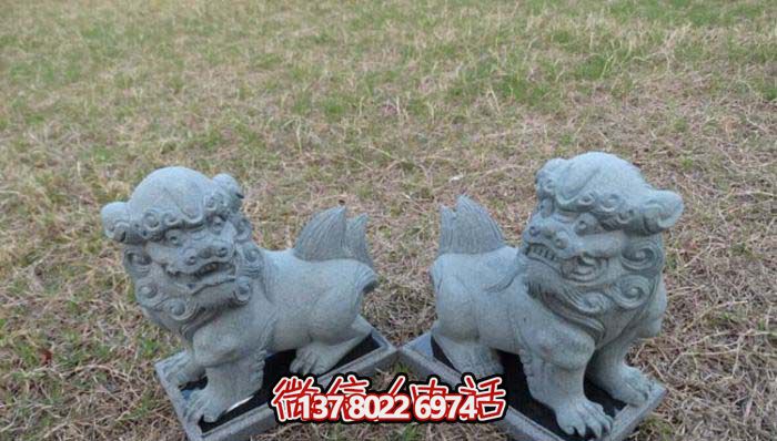 精美創(chuàng)意獅子大理石擺件，為戶外園林景觀增添更多美感