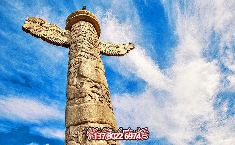 旅游景點廣場擺放大理石華表雕刻 旅游景點廣場擺放大理石華表雕刻