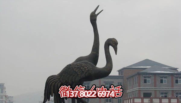 仙鶴雕塑-景區創意抽象不銹鋼仿銅鶴雕塑 仙鶴雕塑-景區創意抽象不銹鋼仿銅鶴雕塑