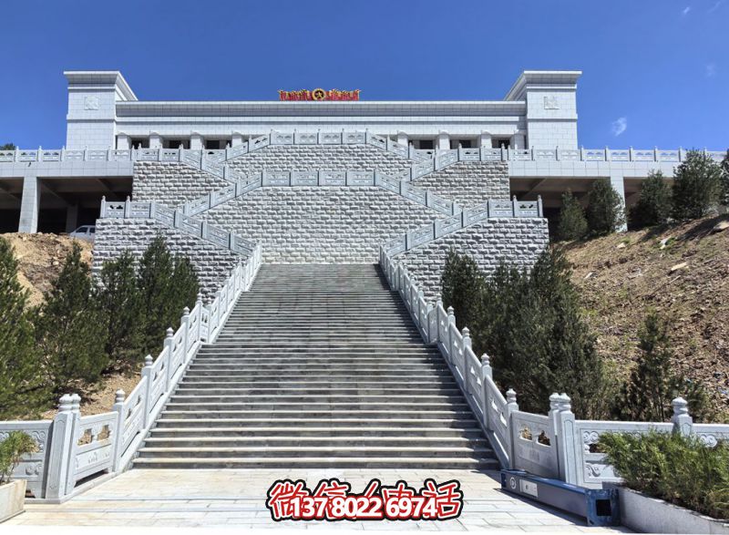 花崗巖露臺石雕步梯、欄桿欄板